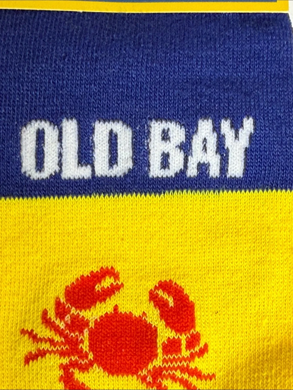 Odd Sox Old Bay Novelty Crew Socks Men’s Shoe Size 6-12